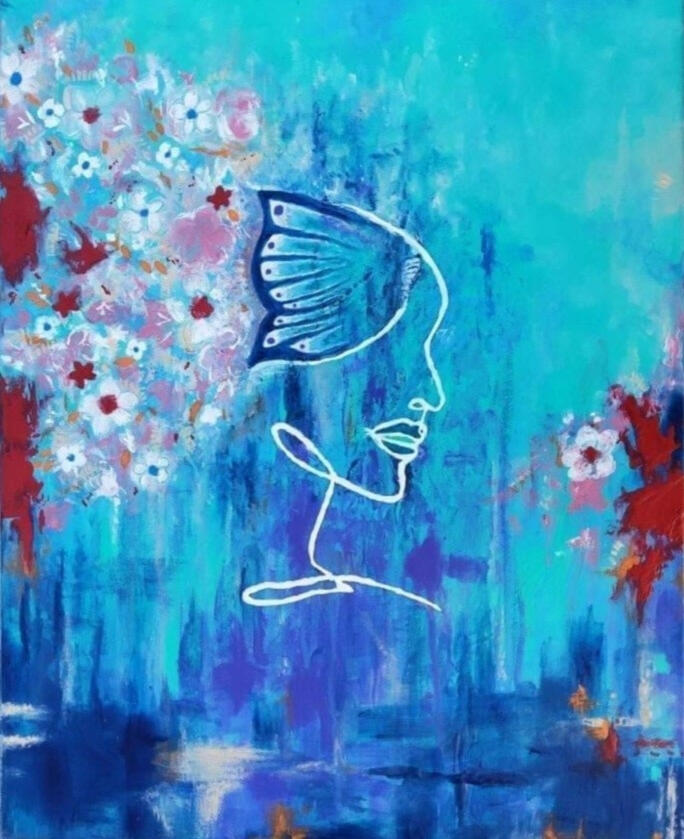 Rainbow Buddha Painting